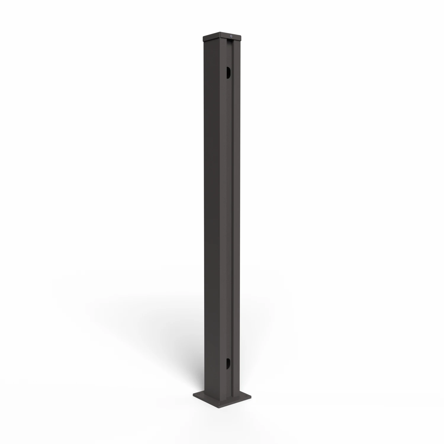 Solarzaun Abschlusspfosten 1,25m