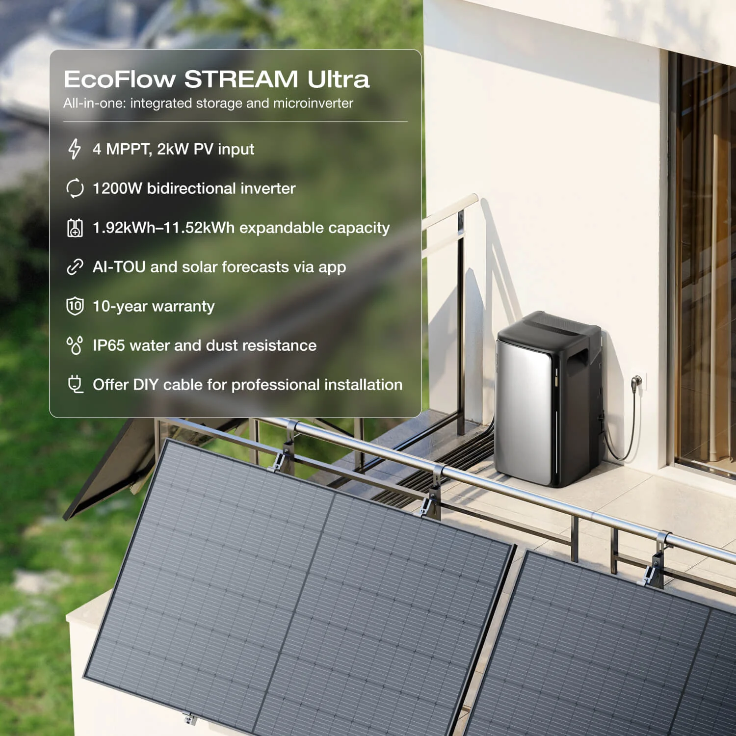 EcoFlow STREAM Ultra 2kWh All-in-One Batteriespeicher