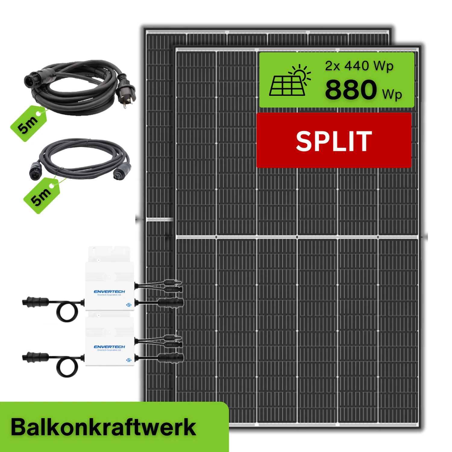 Balkonkraftwerk 800W Split | BKW-SP-840