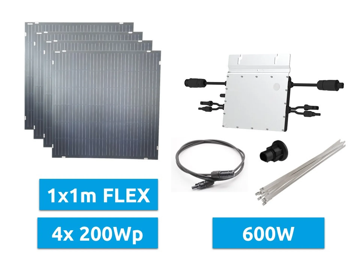 Balkonkraftwerk 800 / 600 W Flex | myKW.600.F.1