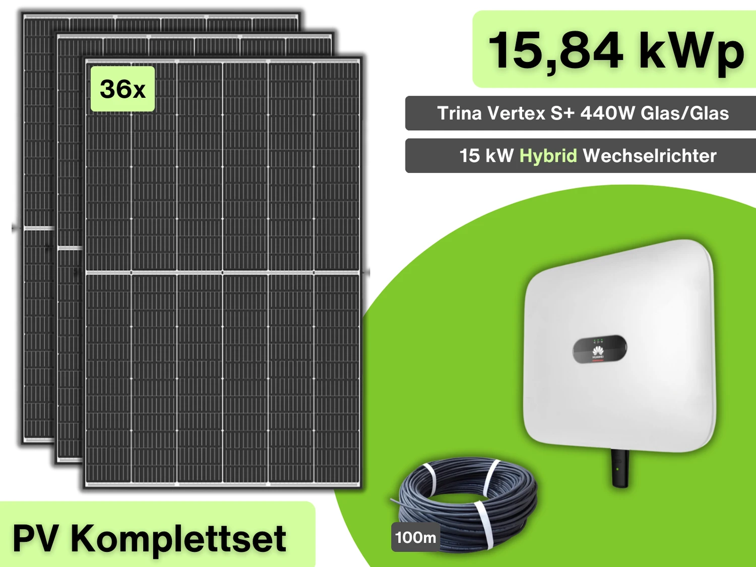 PV-Anlage Komplettpaket 15 kW | PVA.15