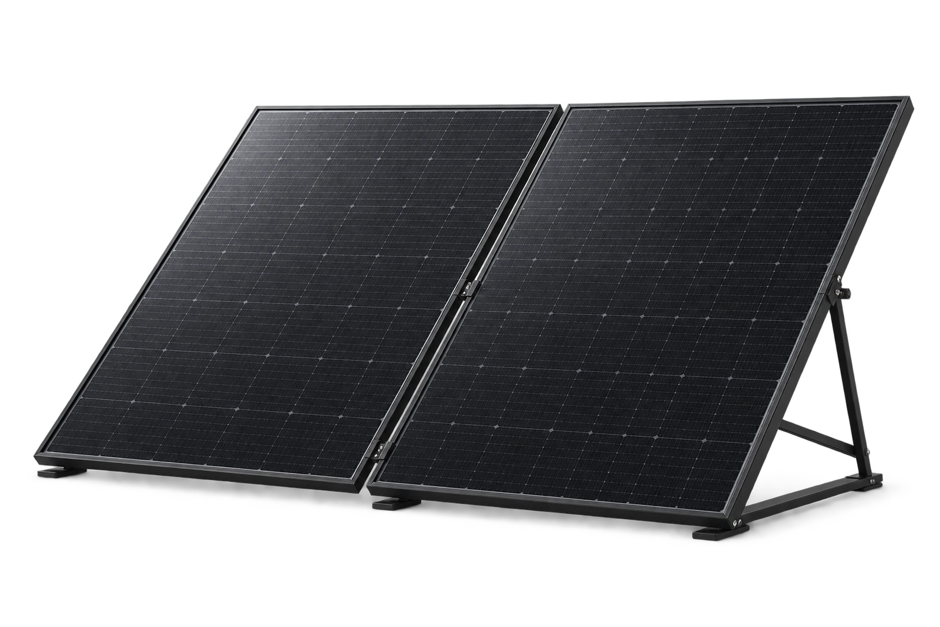 Balkonkraftwerk-Komplettset mit zwei Solarmodulen