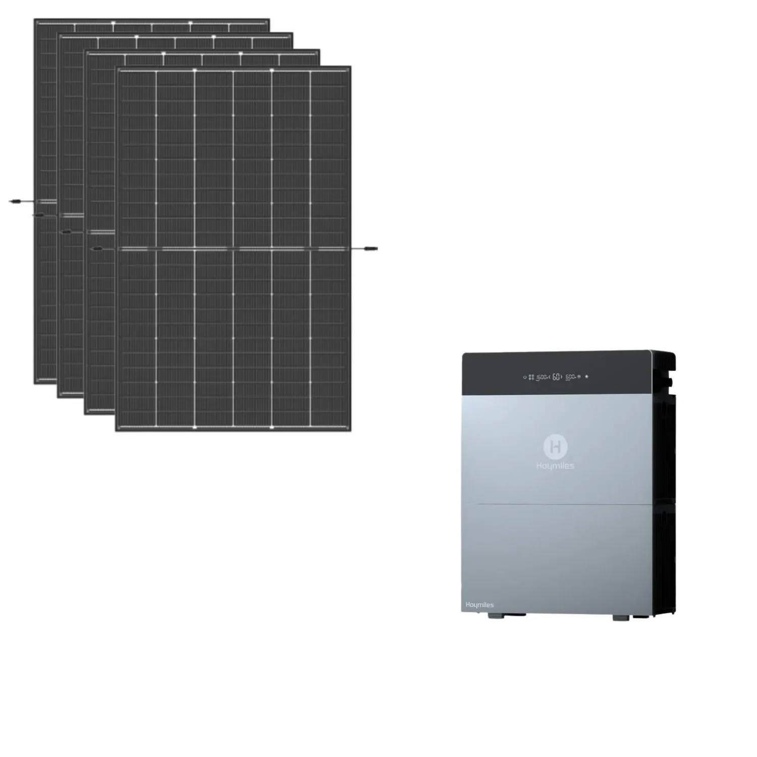 Hoymiles HiBattery Balkonkraftwerk mit 4 Trina Vertex S+ Modulen und 8,04 kWh Speicher
